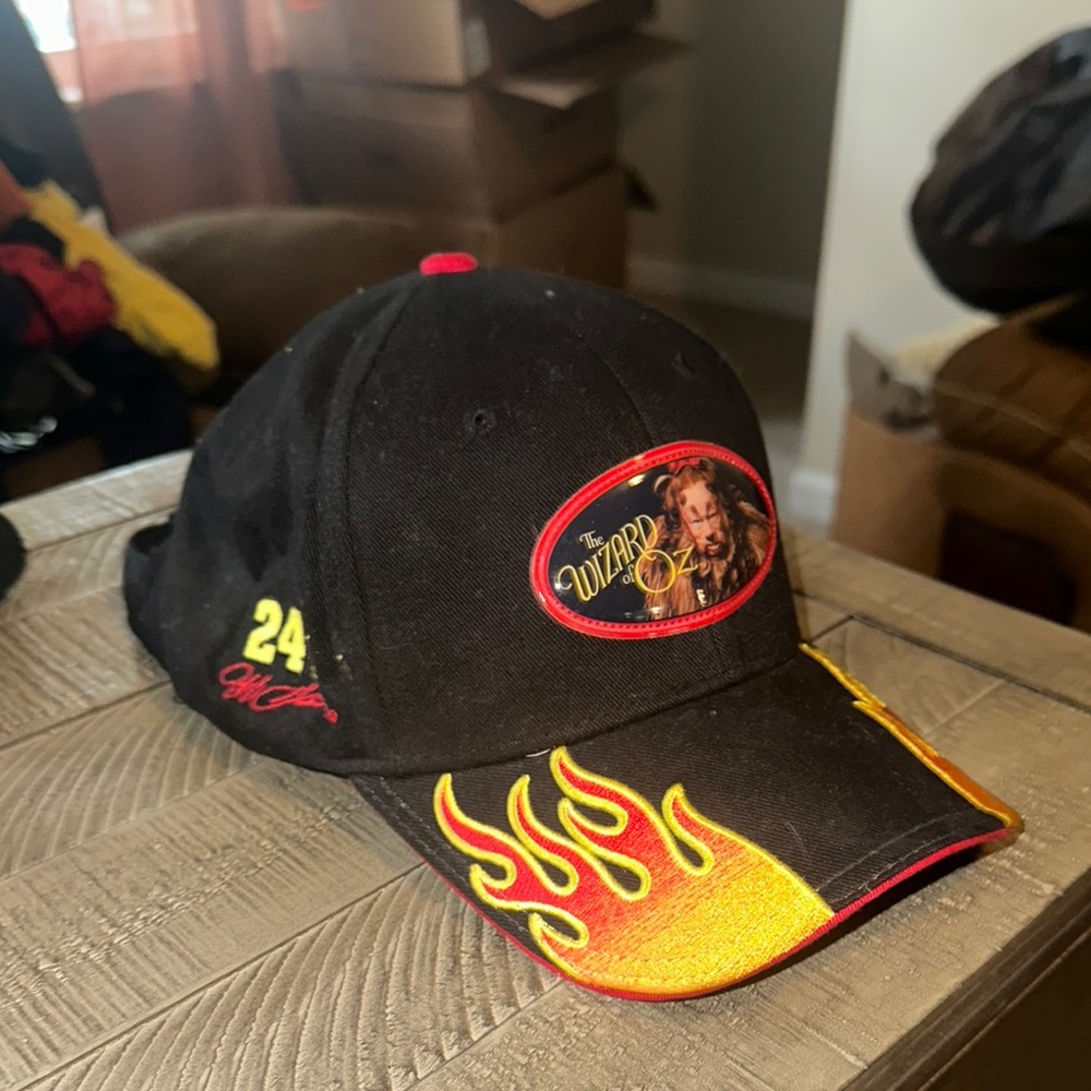 SUPER RARE Vintage Wizard of Oz Cowardly Lion Nacsar Jeff Gordon Flame Hat